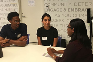 volunteers in a meeting