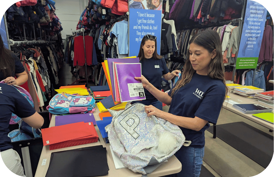 At-nonprofit volunteering At-nonprofit volunteering