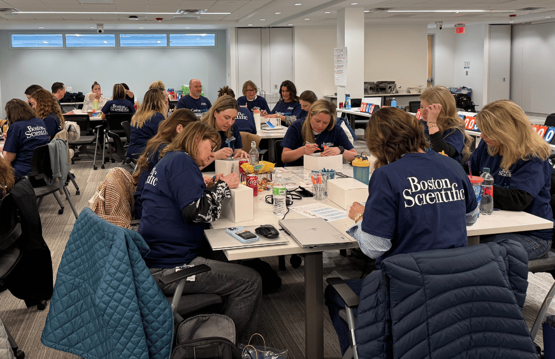 In-office team volunteering event