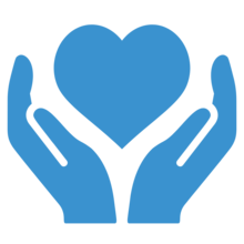 Hands and Heart Icon